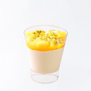 Mango and Passion Fruit Panna Cotta