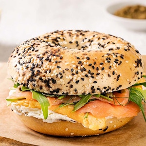 Salmon Deluxe Bagel