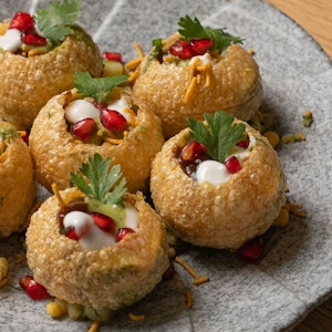 Yuzu Batata Dahi Puri