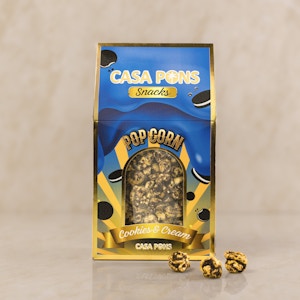 Casa Snacks - Cookies & Cream Cookies Popcorn - 140 Grams