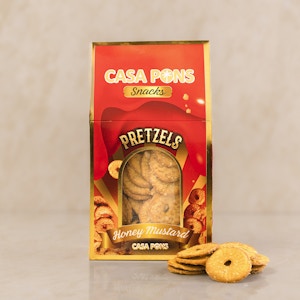 Casa Snacks - Honey Mustard Pretzels - 120 Grams
