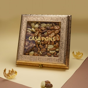 Large Gold Pecan Box