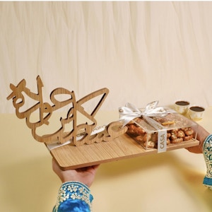✨ Long Wood Eid Tray pecan