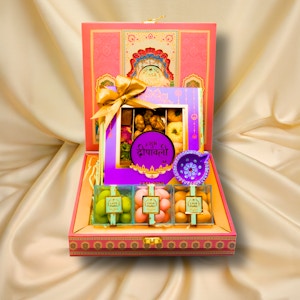 Pink Peacock Basket - Small