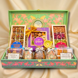 Royal Flower Rectangle Basket - Large