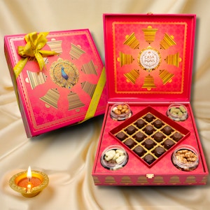 Royal Pink Peacock Box - Large