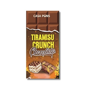 Tiramisu Crunch Chocolate Bar - 200 gram