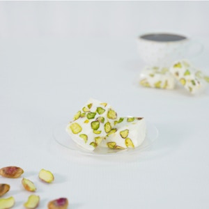 White Nougat pistachio