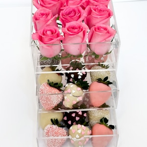 Acrylic Premium Box Pink Small