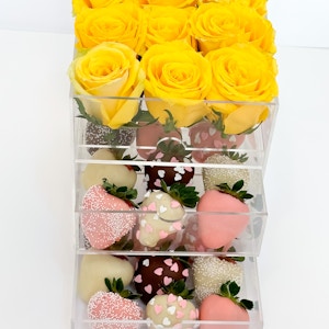 Acrylic Premium Box Yellow Small