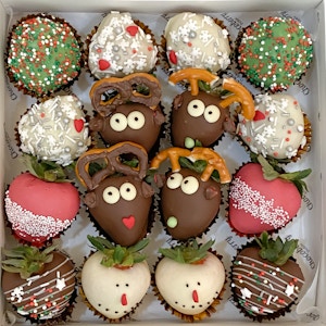 Chocolate Strawberries "Christmas"