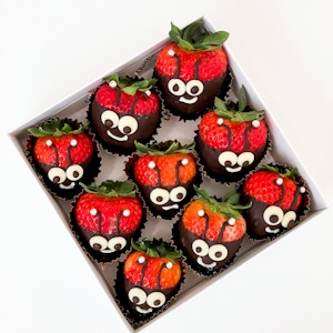 Chocolate Strawberries Lady Bird