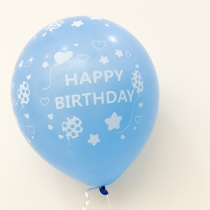 "Happy Birthday" Blue Balloon