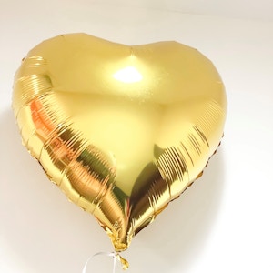 Heart Shape Gold Foil Balloon