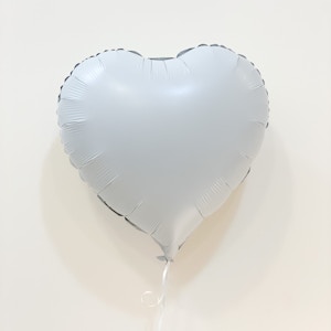 Heart Shape White Foil Balloon