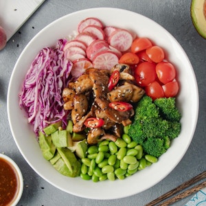 NEW* Rainbow Teriyaki Bowl with Mushroom π±