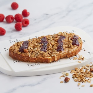 PEANUT BUTTER & JAM ON TOAST