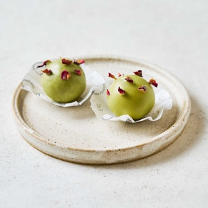 Raspberry Filled Matcha Ball