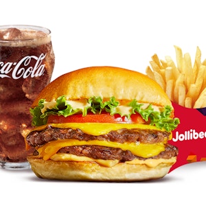 Jolliburger Deluxe Double Meal