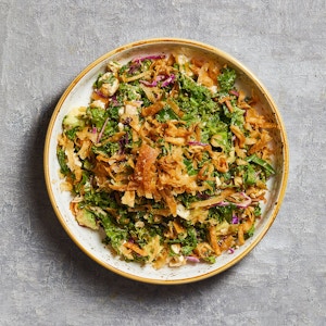 Crunchy Kale Salad with Bulgari Cheese