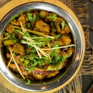 Kadhai Mushroom Mutter