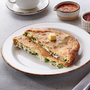 Spinach and Cheese Kulcha