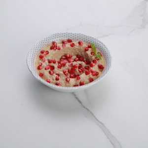 Moutabbal With Pomegranate Molasses