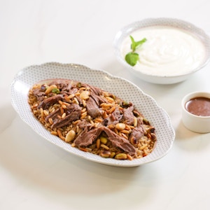 Oriental Rice with Lamb Leg