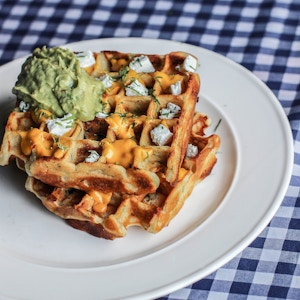 Cheddar & Chive Potato Waffles