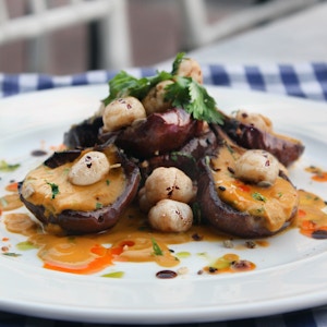 Eggplant with Smoked Carrot Sauce