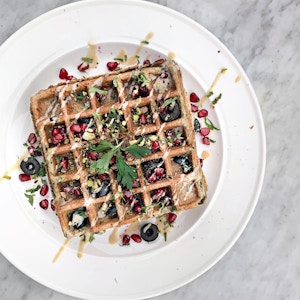 Za’atar & Olive Waffles