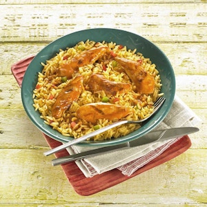 Chicken Strips & Spicy Rice