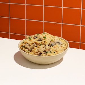 Alfredo Chicken Mushroom Fettuccine