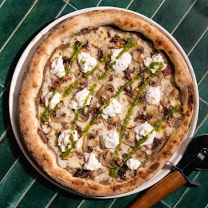Burrata Mushroom Pizza 13"