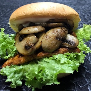 Mushroom Chicken Burger