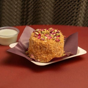 Pistachio Kunafa Cake