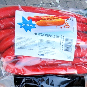 Danish Roe Polse / Korv / Hot Dog 1 kg Frozen