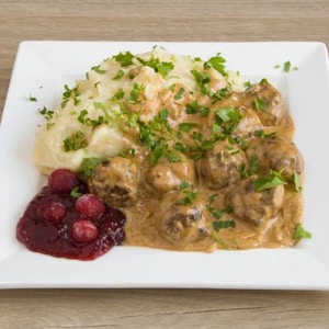 Homemade Swedish meatballs