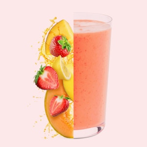 SMOOTHIES Caribbean Kiss (Melon, Strawberry, Mango, Lemon)